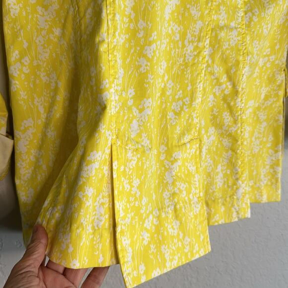 CAbi Jacket Daisy Yellow Floral Preppy Nautical Yacht Country Club Vacation - Picture 5 of 8
